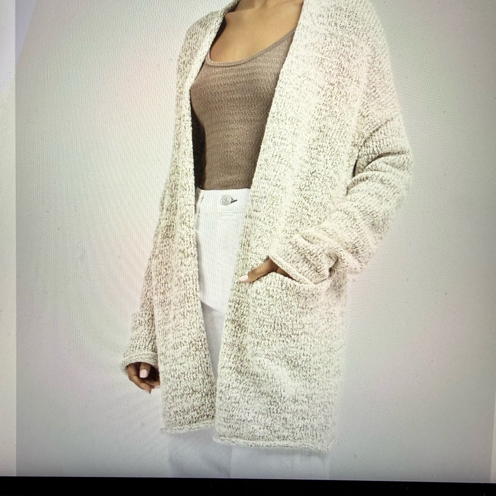Lauren Manoogian Textured Cream Cardigan